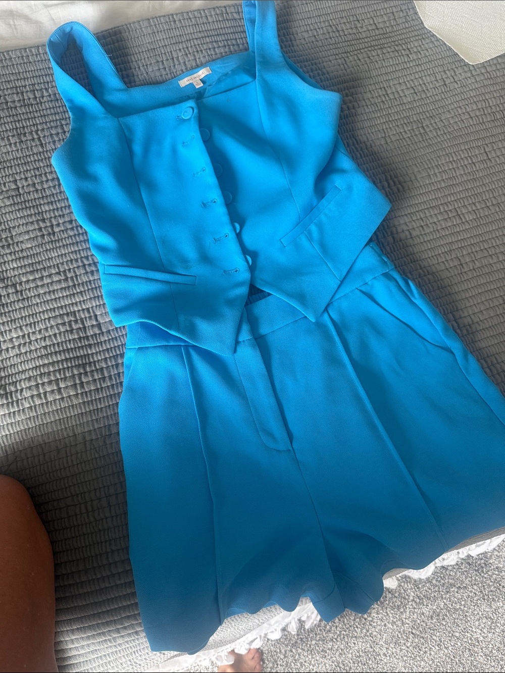Skies Are Blue Bright Turquoise Shortsuit